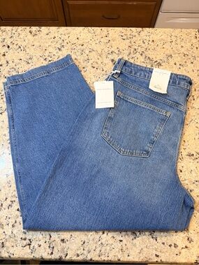 Free Assembly Wide Hem Barrel Jeans NWT